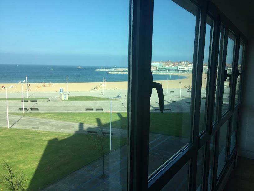 Primera Linea Playa+Parking Gratis Gijón Exterior foto