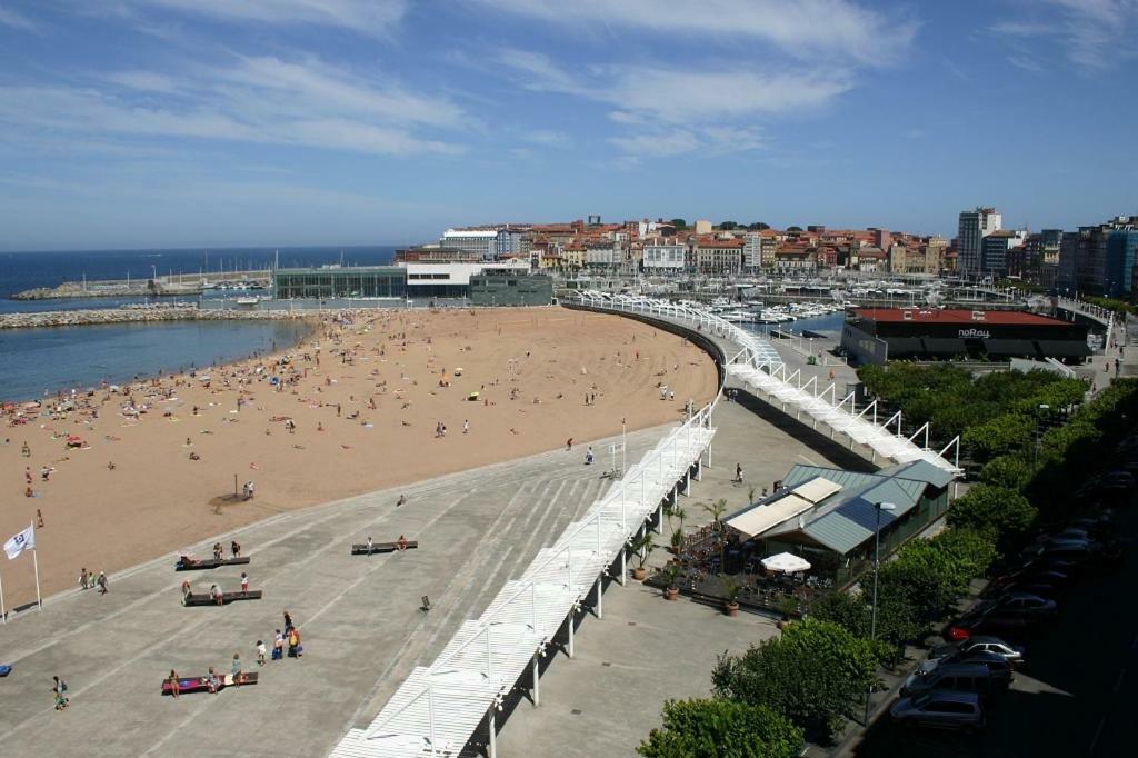 Primera Linea Playa+Parking Gratis Gijón Exterior foto