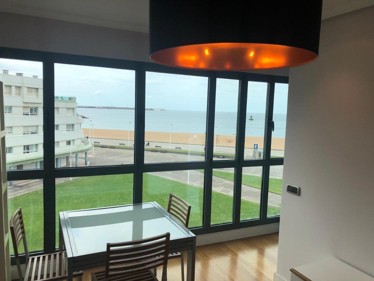 Primera Linea Playa+Parking Gratis Gijón Exterior foto